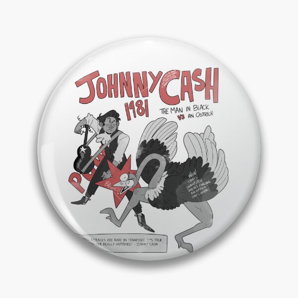 Item preview, Johnny Cash vs Ostrich designed and sold by tiessunnyskies.