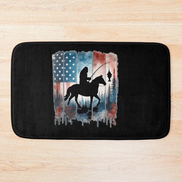Item preview, Retro Vintage 4th of July Bigfoot American Flag Sasquatch designed and sold by PixelMarrero.