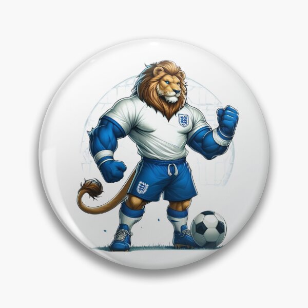 Item preview, England Football Fan Cartoon Sticker | Three Lions Supporter designed and sold by aminesez22.