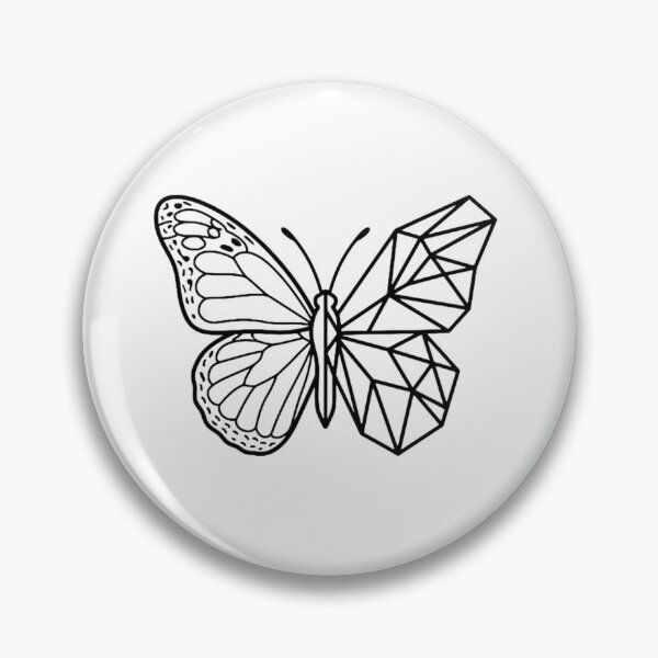 Item preview, Geometric Butterfly Mandala Line Art designed and sold by Sabsll.