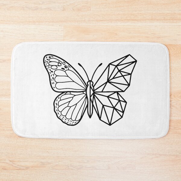 Item preview, Geometric Butterfly Mandala Line Art designed and sold by Sabsll.