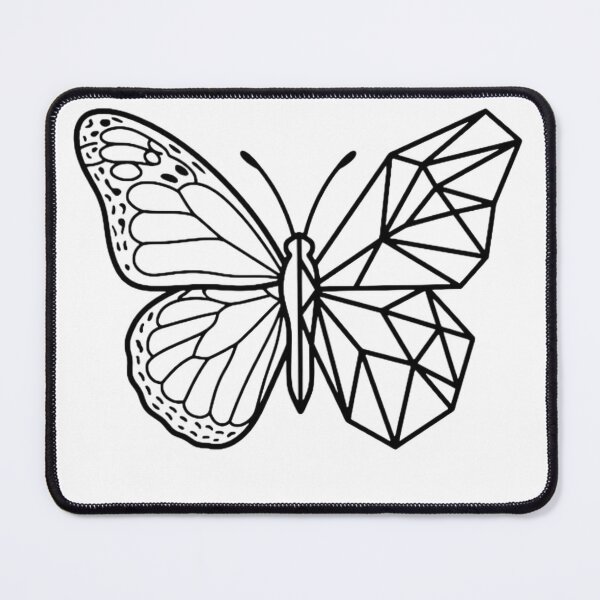 Item preview, Geometric Butterfly Mandala Line Art designed and sold by Sabsll.