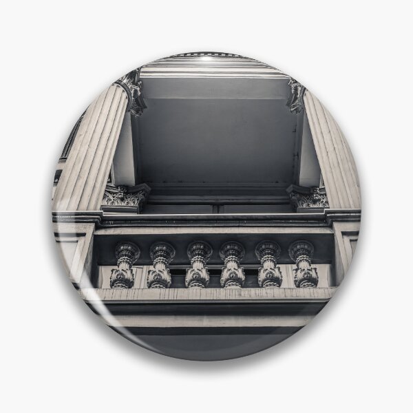 Item preview, Symmetrical Historic Balcony — Black and White Architecture designed and sold by Rabee Khalil Photography.
