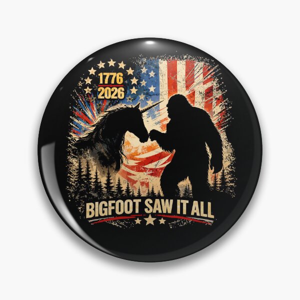 Item preview, Retro Vintage 4th of July Bigfoot American Flag Sasquatch designed and sold by PixelMarrero.