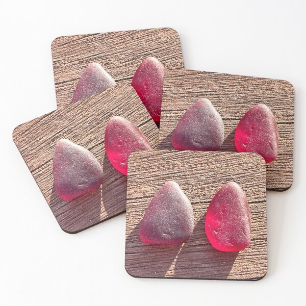 Item preview, Red seaglass duo designed and sold by Jums-Med.