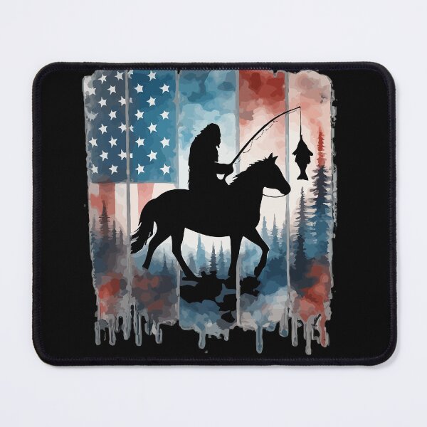 Item preview, Retro Vintage 4th of July Bigfoot American Flag Sasquatch designed and sold by PixelMarrero.