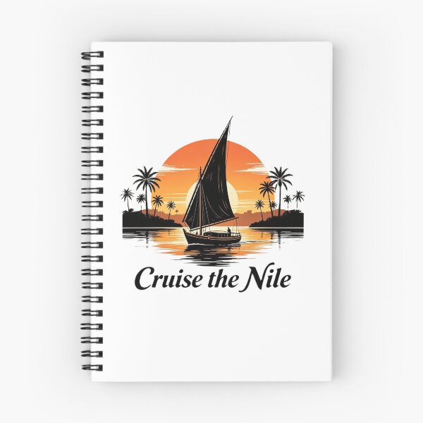 Item preview, Cruise the Nile – Sunset Sailboat Art designed and sold by VladisWorld.