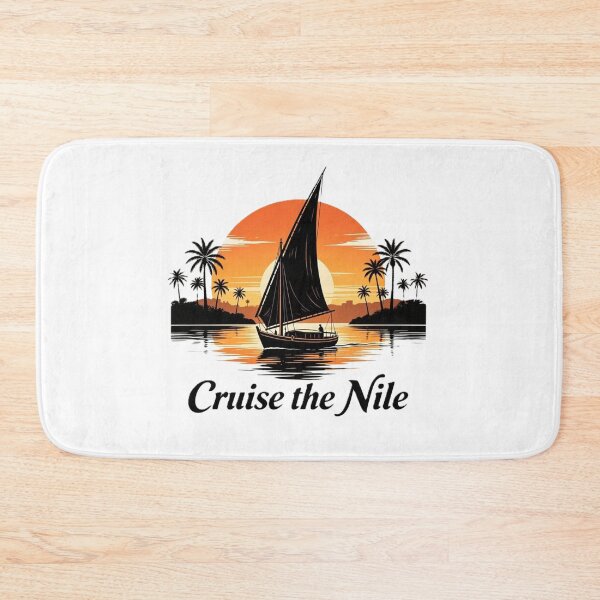 Item preview, Cruise the Nile – Sunset Sailboat Art designed and sold by VladisWorld.