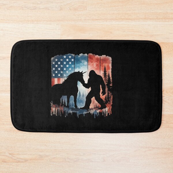 Item preview, Retro Vintage 4th of July Bigfoot American Flag Sasquatch designed and sold by PixelMarrero.