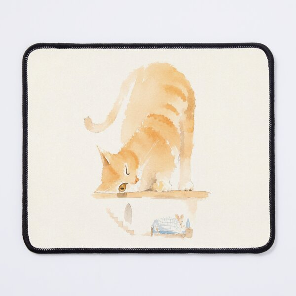 Item preview, Curious Cat and Chilled Mouse designed and sold by MoxisWatercolor.
