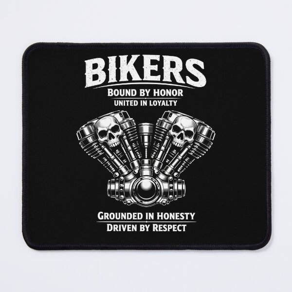 Item preview, Bikers Bound by Honor Skull Engine Motorcycle Design designed and sold by VETS AND VELOCITY LLC.