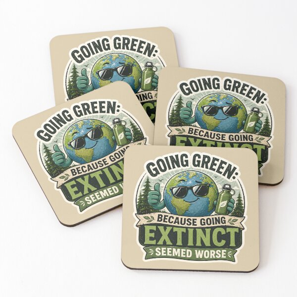 Item preview, Going Green: Because Going Extinct Seemed Worse designed and sold by Stylishly Eco.