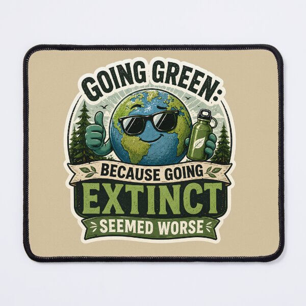 Item preview, Going Green: Because Going Extinct Seemed Worse designed and sold by Stylishly Eco.