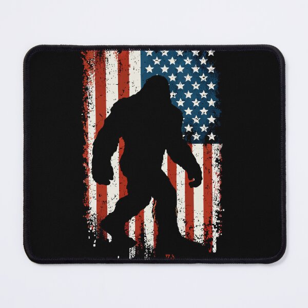 Item preview, Retro Vintage 4th of July Bigfoot American Flag Sasquatch designed and sold by PixelMarrero.