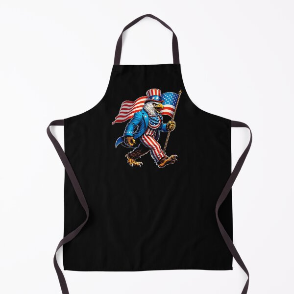 Item preview, Retro Vintage 4th of July Bigfoot American Flag Sasquatch designed and sold by PixelMarrero.