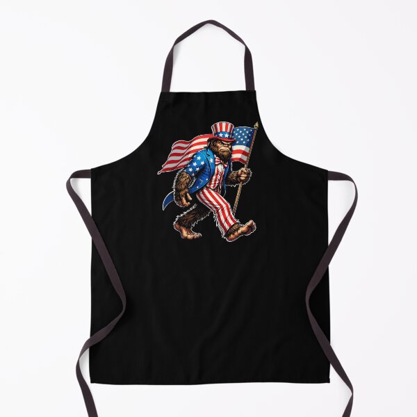 Item preview, Retro Vintage 4th of July Bigfoot American Flag Sasquatch designed and sold by PixelMarrero.