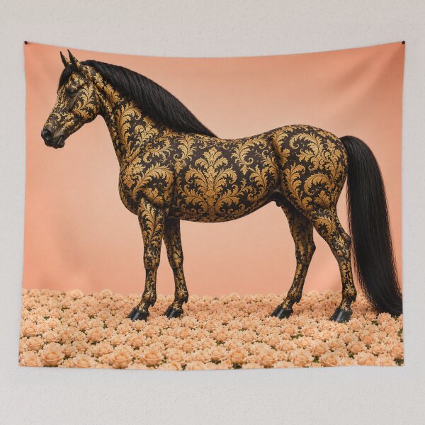 Item preview, Brown & Gold Baroque Horse designed and sold by DesignsByPrnces.