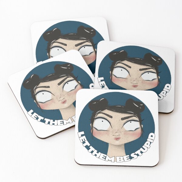 Item preview, Let them be stupid - sassy thoughts designed and sold by BlackMuffinDigital.