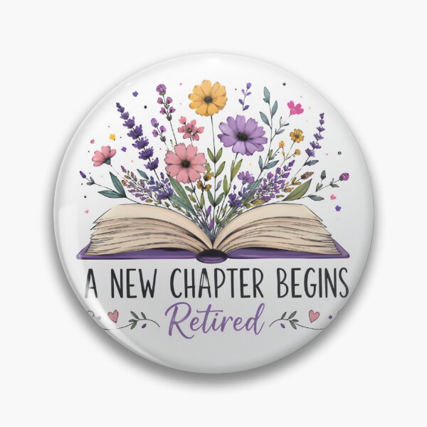 Item preview, A New Chapter Begins Retirement Book Lover designed and sold by PrintTechDz.