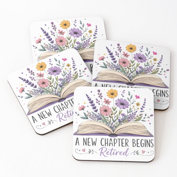 Item preview, A New Chapter Begins Retirement Book Lover designed and sold by PrintTechDz.