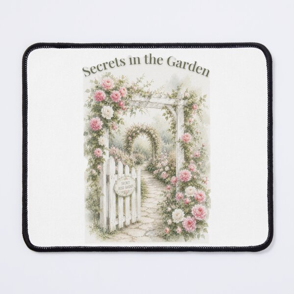 Item preview, Secret Rose Garden – Vintage Watercolor English Garden designed and sold by Blueberry-art23.