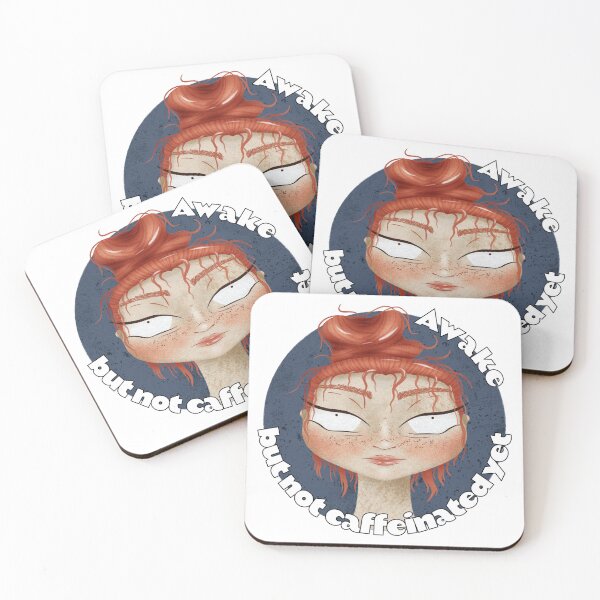 Item preview, Awake but not caffeinated yet - sassy thoughts designed and sold by BlackMuffinDigital.