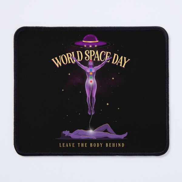 Item preview, World Space Day — Leave The Body Behind Astral Projection Chakra UFO T-Shirt V3 designed and sold by DarylWelsh2024.