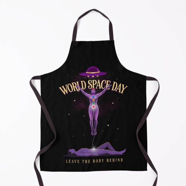Item preview, Día Mundial del Espacio — Deja atrás el cuerpo Proyección Astral Chakra Camiseta OVNI V3 designed and sold by DarylWelsh2024.