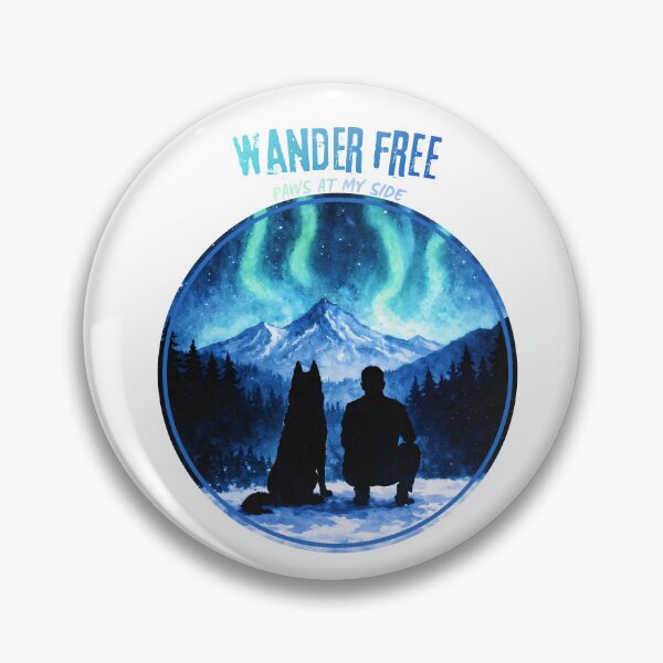 Item preview, Northern Lights Hiking with Husky Dog designed and sold by Fikuall.