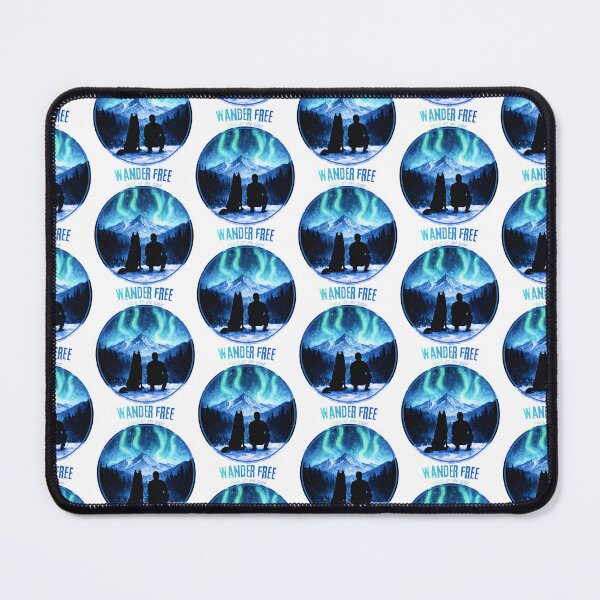 Item preview, Northern Lights Hiking with Husky Dog designed and sold by Fikuall.