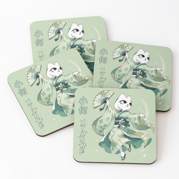 Aperçu de l'œuvre Xiaohe, version Jade Sauge, personnage de jeu vidéo Nine Sols, inspiration japonaise créée et vendue par CherryOnTheSmile.