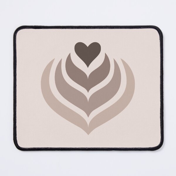 Item preview, Latte Heart Design for Coffee and Caffeine Enthusiasts, Cozy Beige Decor designed and sold by SpringTeaDesigns.