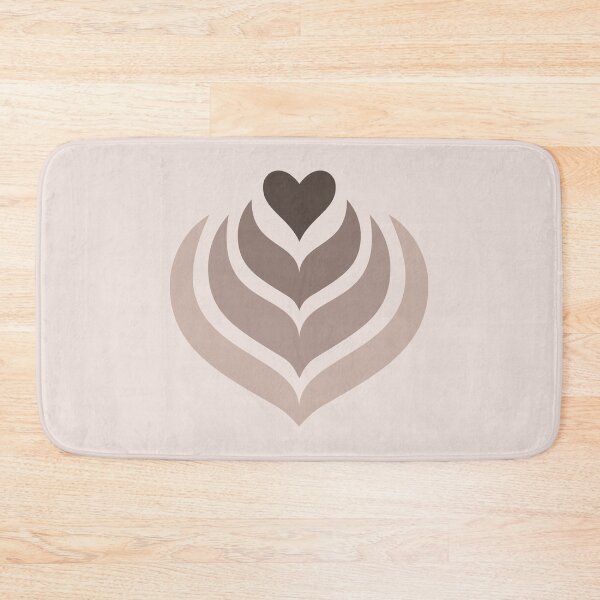 Item preview, Latte Heart Design for Coffee and Caffeine Enthusiasts, Cozy Beige Decor designed and sold by SpringTeaDesigns.
