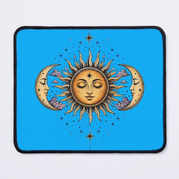 Item preview, Mystical sun with two crescent moons designed and sold by World-of-Magic.