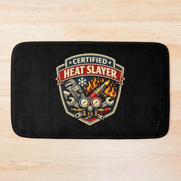 Item preview, Certified Heat Slayer - HVAC Technician Badge Design designed and sold by FrozenHeat97.