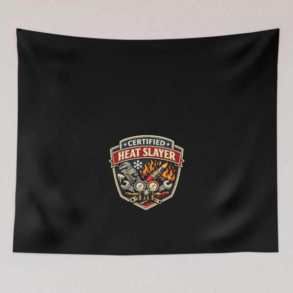 Item preview, Certified Heat Slayer - HVAC Technician Badge Design designed and sold by FrozenHeat97.