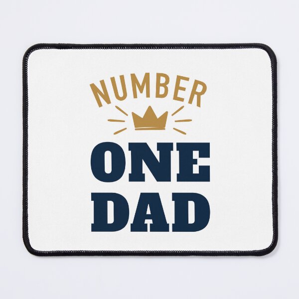 Item preview, Number 1 Dad with Blue & Gold Crown II designed and sold by jeweleddesigns.