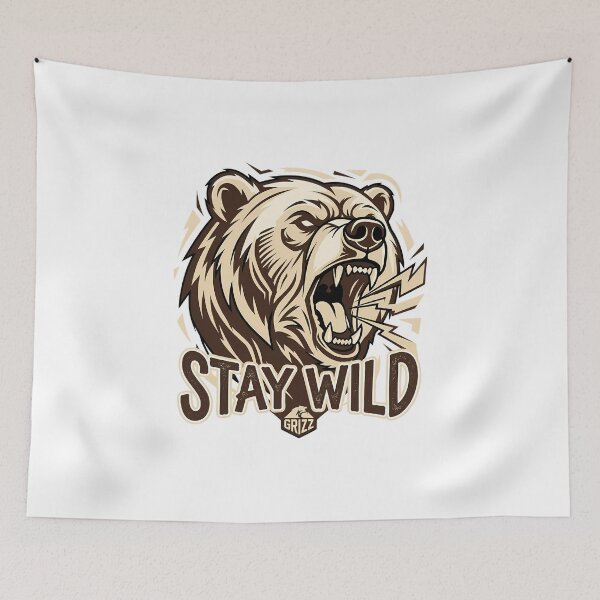 Item preview, Stay Wild Bear Streetwear Grunge designed and sold by Sabsll.