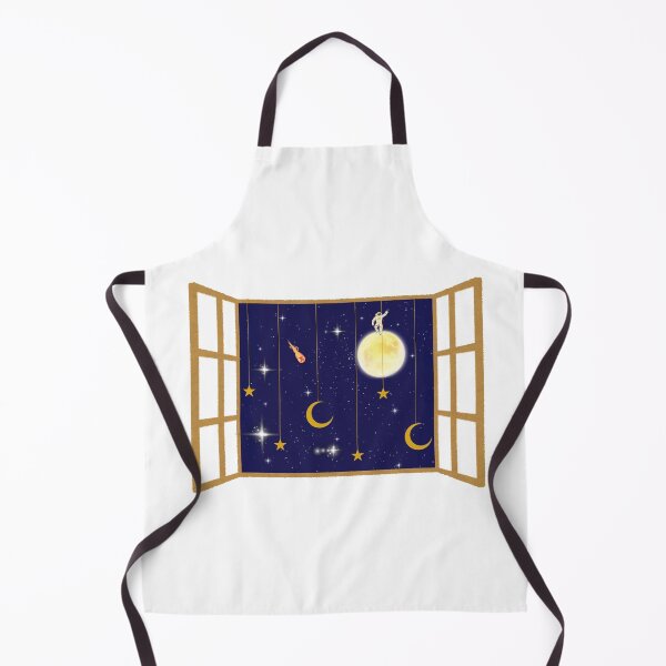 Aperçu de l'œuvre Astronaut on moon with hanging stars and cosmic Window View créée et vendue par Zenith-Prime.