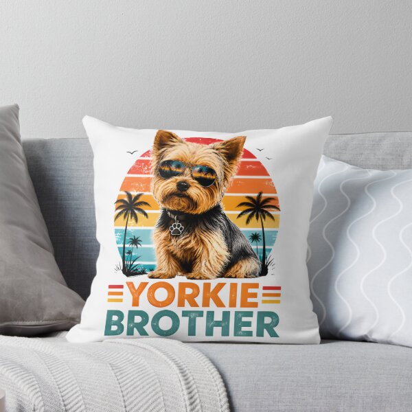 Item preview, Yorkie Brother Vintage Sunset Dog Lover designed and sold by PrintTechDz.