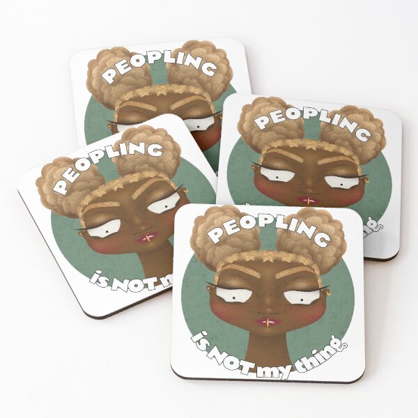 Item preview, Peopling is not my thing - sassy thoughts designed and sold by BlackMuffinDigital.