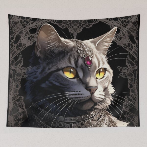 Item preview, Ruby Gothic Princess Cat Silver Layered Jewelry Lace designed and sold by UmSkelig834.