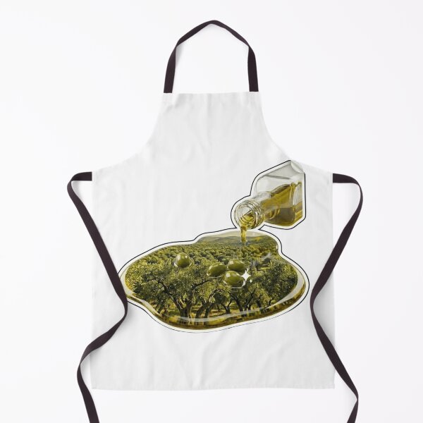 Item preview, Surreal Olive Oil Bottle Reflection Green Olive Tree Orchard Landscape designed and sold by Fatomfatom.