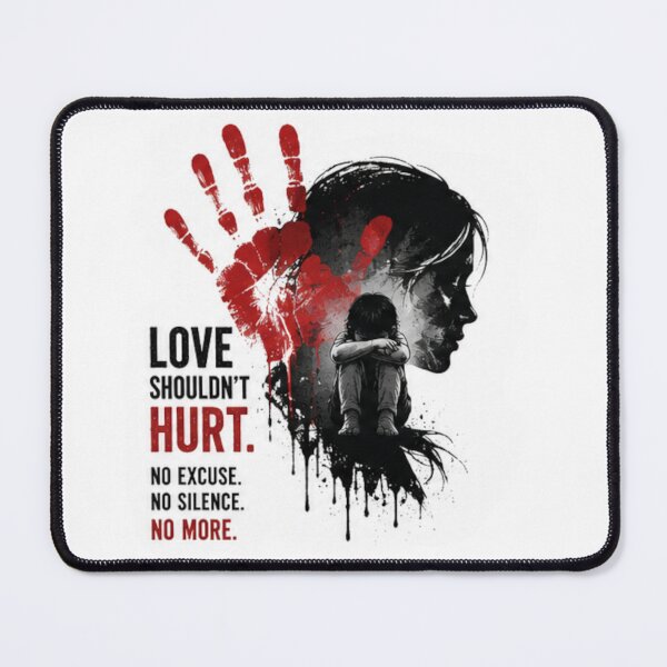 Item preview, Love Shouldn't Hurt Domestic Violence Awareness Art designed and sold by puzzell.