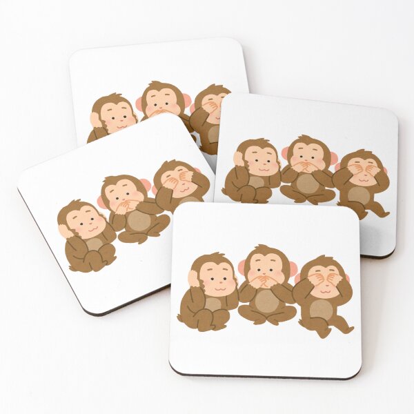 Item preview, Three Wise Monkeys Hear See Speak No Evil designed and sold by DailyDoodlesBySumbul.