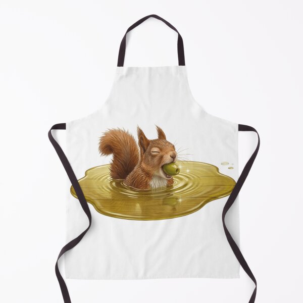 Item preview, Funny Squirrel Swimming in Olive Oil Cute Whimsical Animal designed and sold by Fatomfatom.