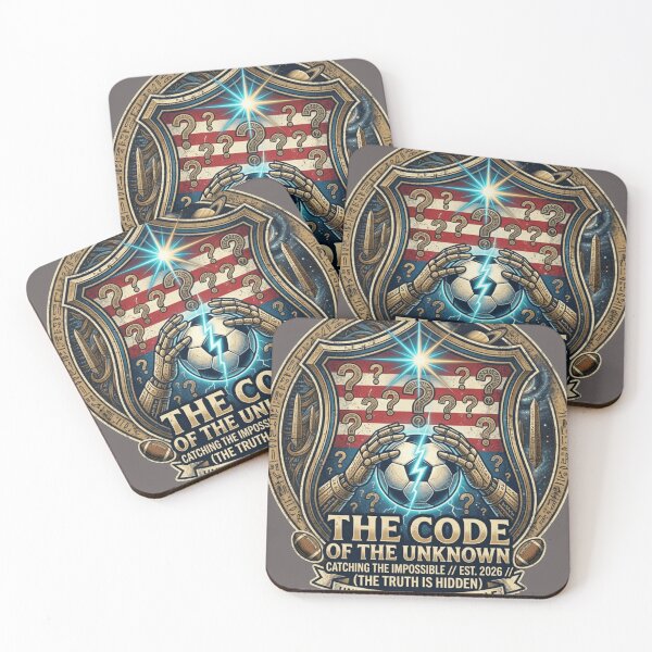 Item preview, USA World Cup Soccer Crest Cosmic Code of the Unknown designed and sold by Dream Weave Studio.
