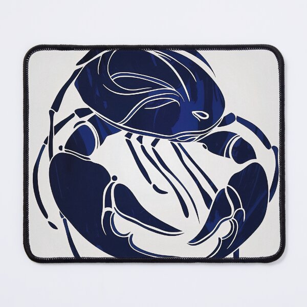 Item preview, Cancer zodiac symbol - Blue Abstract Art designed and sold by shadow-bloom.