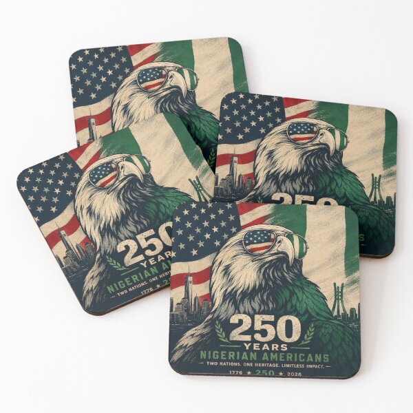 Item preview, USA 250th Nigerian American Pride Tee designed and sold by wordeepod.