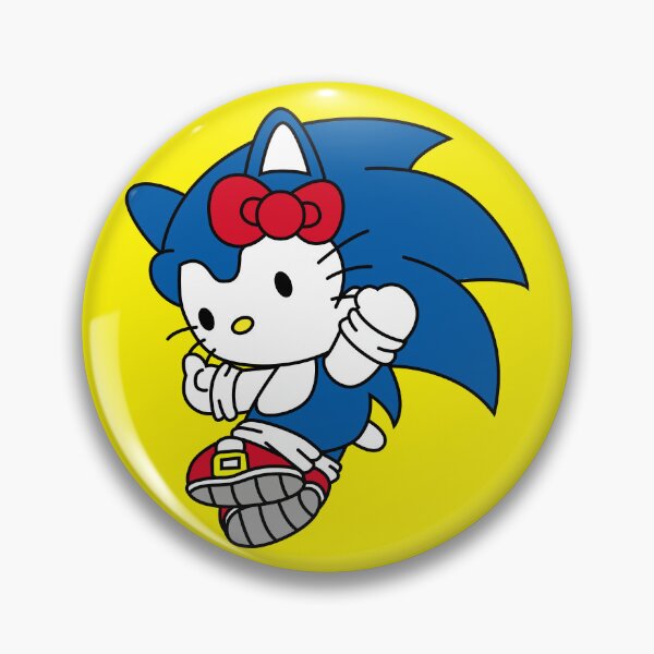Item preview, Hello kitty in a blue hedgehog suit designed and sold by Renlexd.